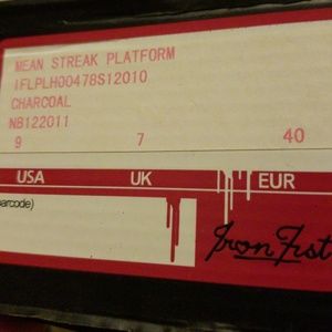 Iron Fist Mean Streak Heels size 9